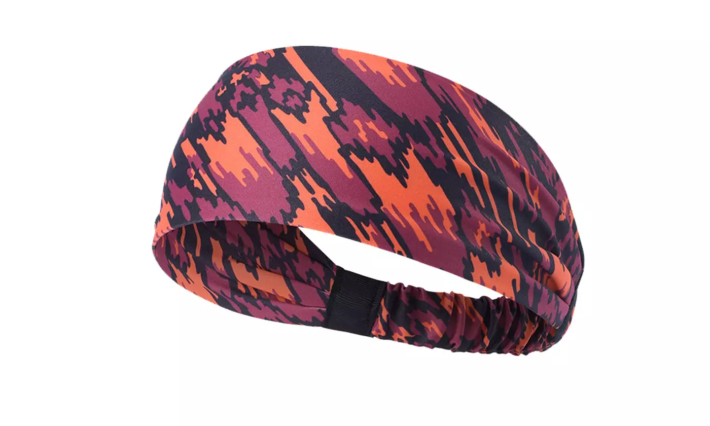 Unisex Yoga Sport Athletic Headband for Running Sports Elastic Wicking Sweatband