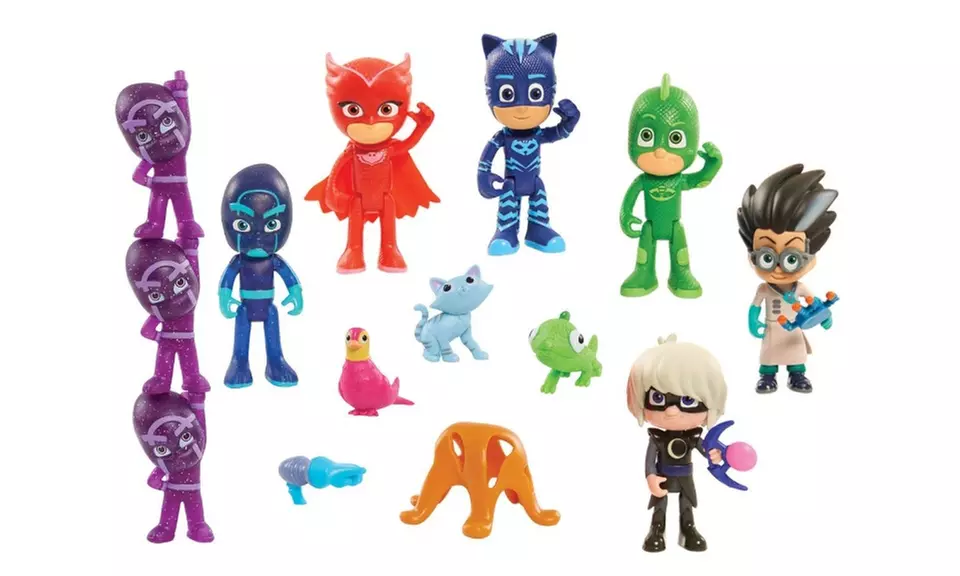  Just Play PJ Masks Deluxe Figure 16pcs Set- Brown Mailer  - Second Medium
