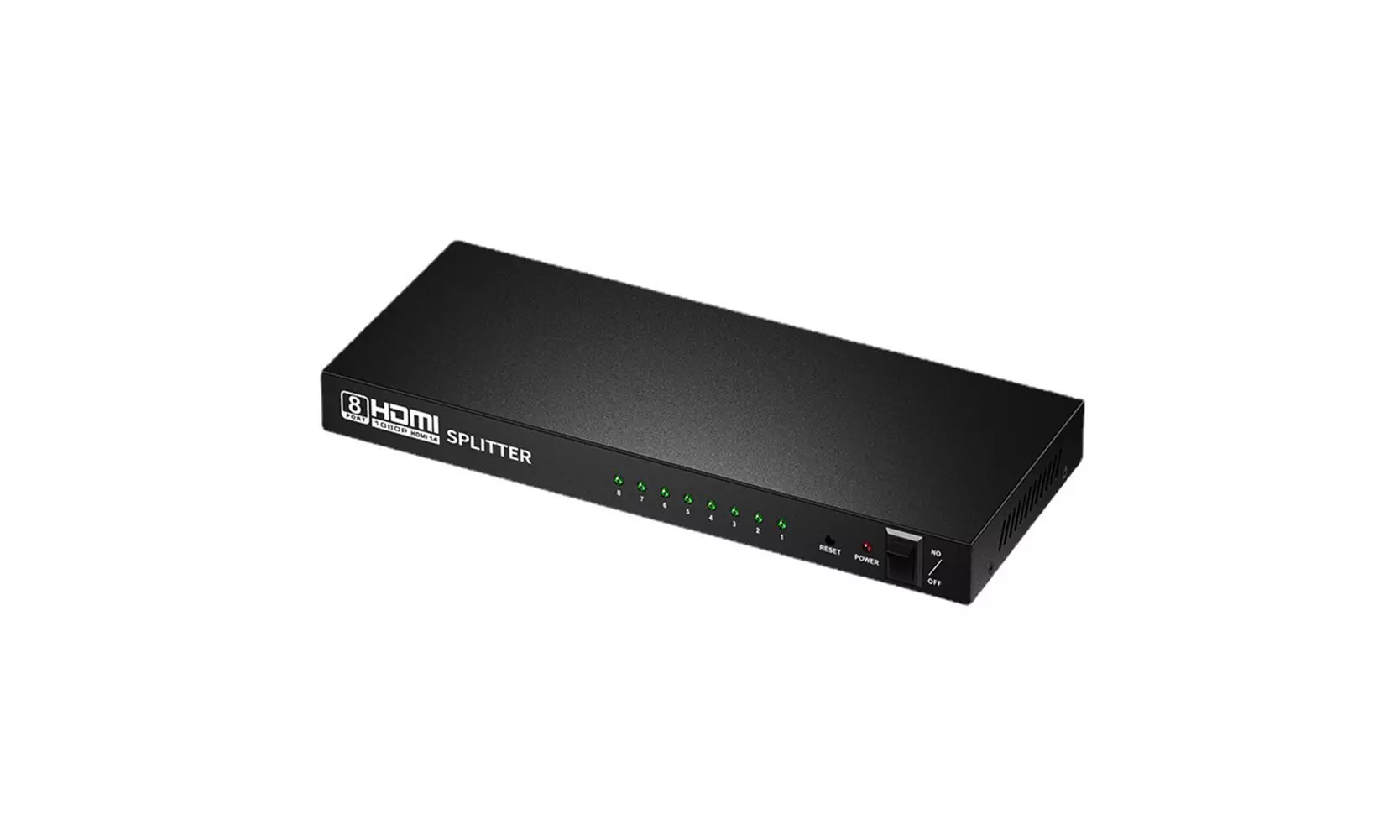 US 1X8 8 Port HDMI Splitter Switch 1 In 8 Out Amplifier Hub 3D 4K HD 1080P - Primary Image