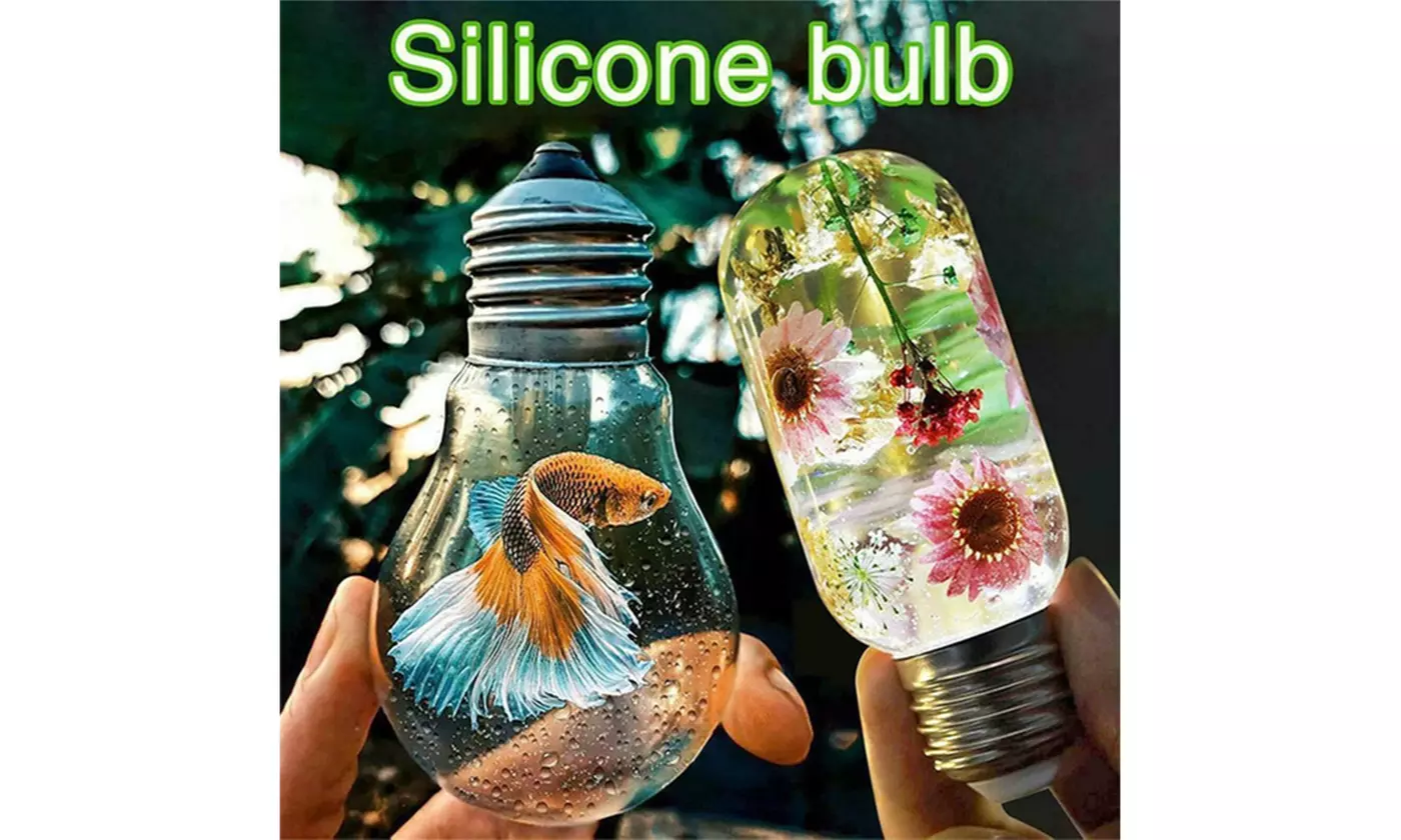 16Pcs/Set DIY Light Bulb Silicone Resin Molds Kit