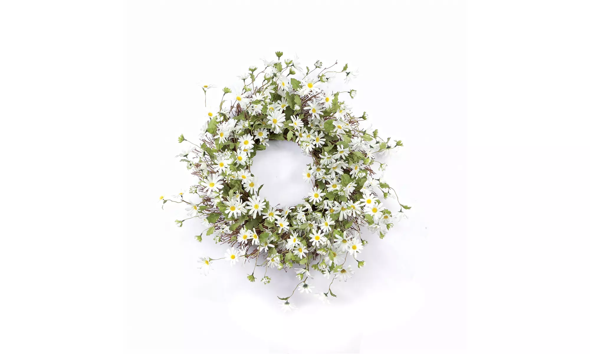 Daisy Wreath 23"D Polyester - Second Medium