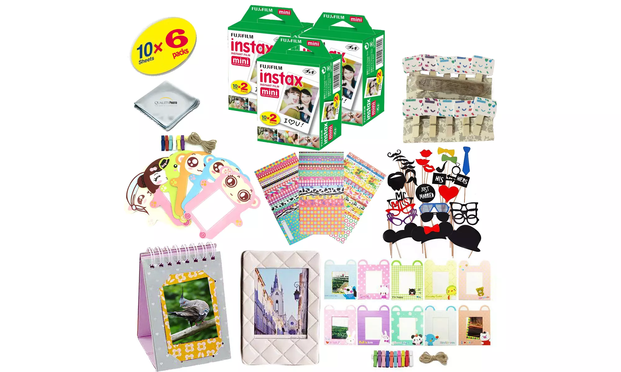 Fujifilm Instax Mini 8, 9, & 11 Camera Accessory Kit (over 60-Piece) - Second Medium