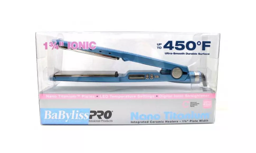 BabylissPRO Nano Titanium 1 3/4" Ionic Straightener - Second Medium