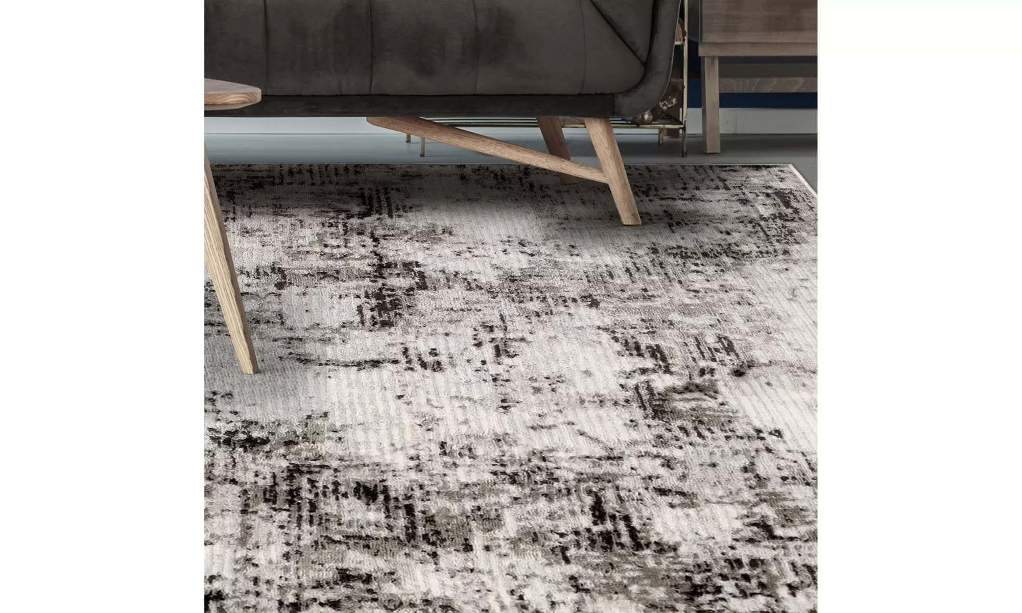 Superior Distressed Abstract Eclectic Modern Indoor Area Rugs Or Runner Rug