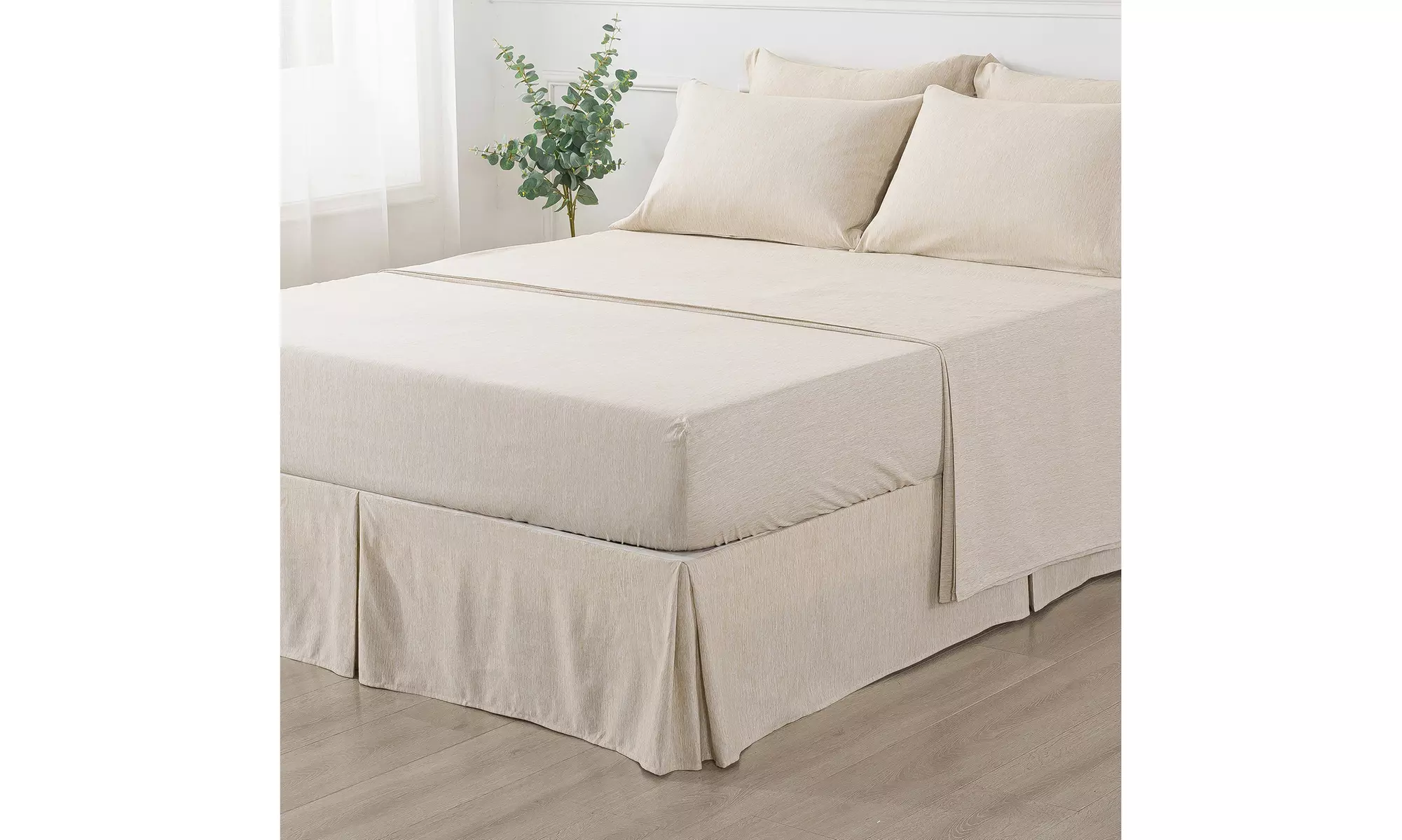 JML 6-8 Piece Comforter Set,Ultra Soft Cationic Dyeing Microfiber Bed In A Bag