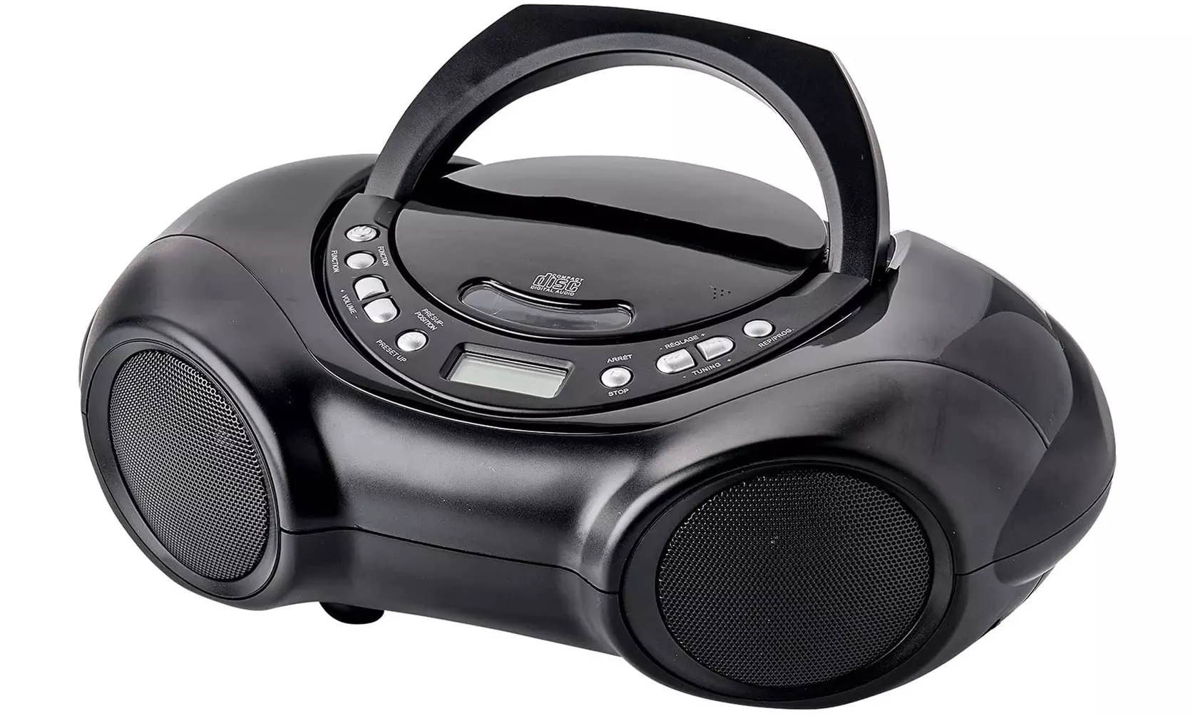 Onn Wireless CD Boombox (Black) - New - Primary Image