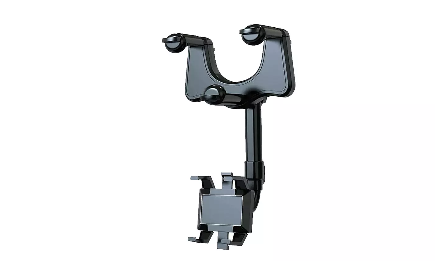 Universal 360 Rotatable And Retractable Car Phone Holder Rearview Mirror Bracket - Second Medium