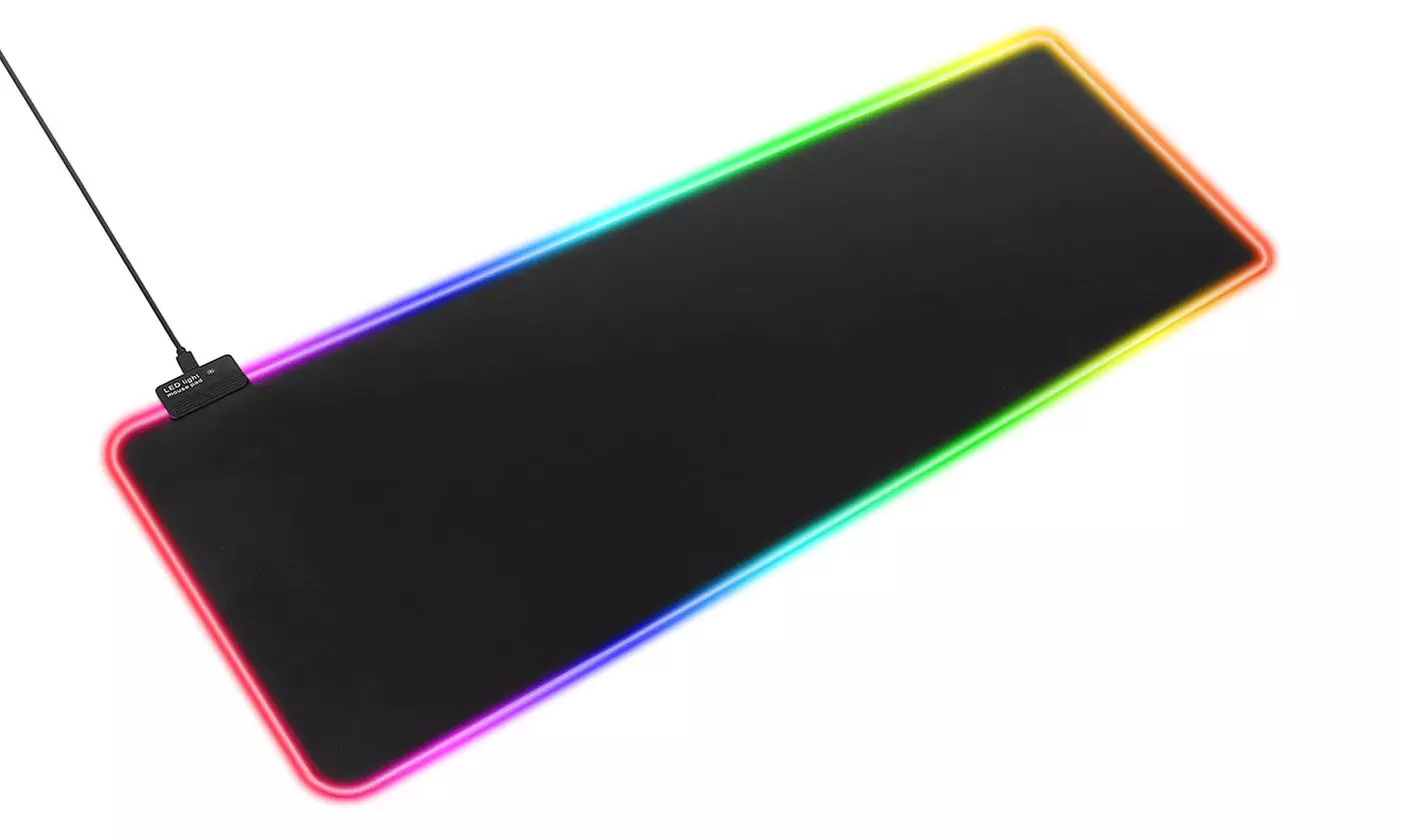 iMounTEK Large Non-Slip LED Gaming Mouse Pad with 10 Light Modes - Primary Image
