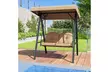 Costway 2-Person Outdoor Porch Swing Swing Loveseat with A-Shaped Metal Stand - Second Medium