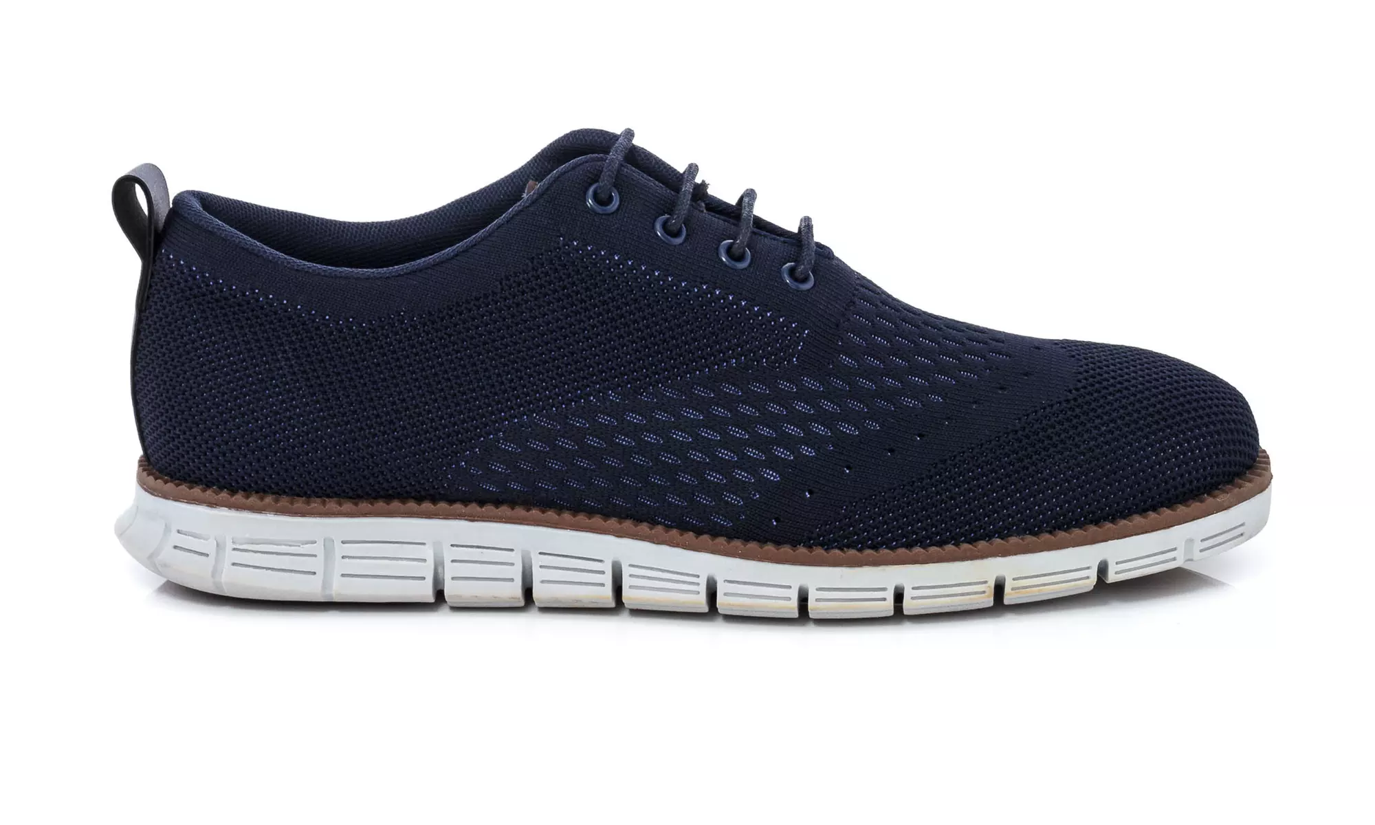 Franco Vanucci Men's Lace-up Knit Oxford Shoes