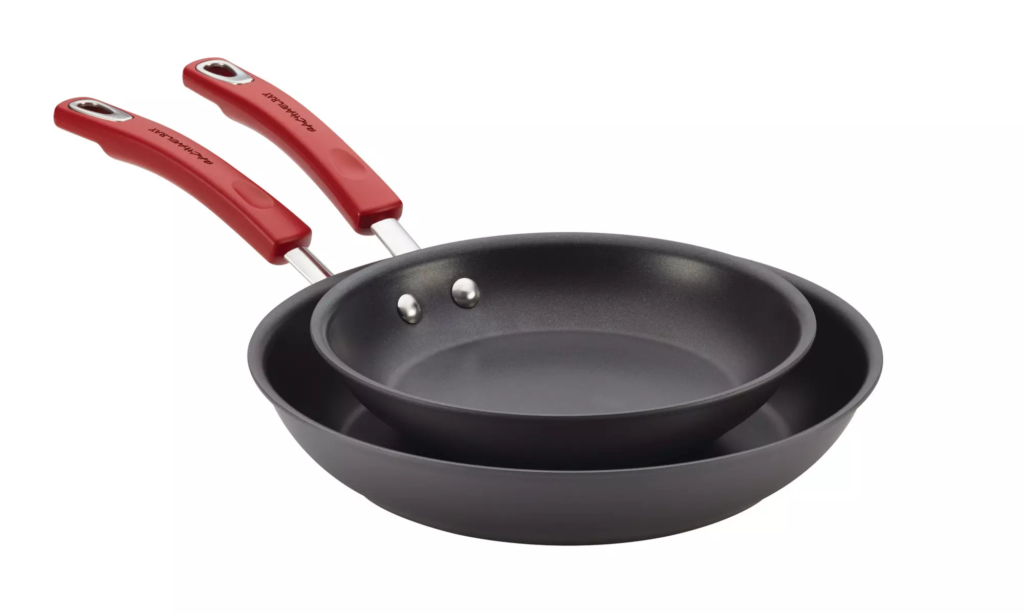 Rachael Ray Hard-Anodized Nonstick 9.25 and 11.5" Skillets Red - Primary Image