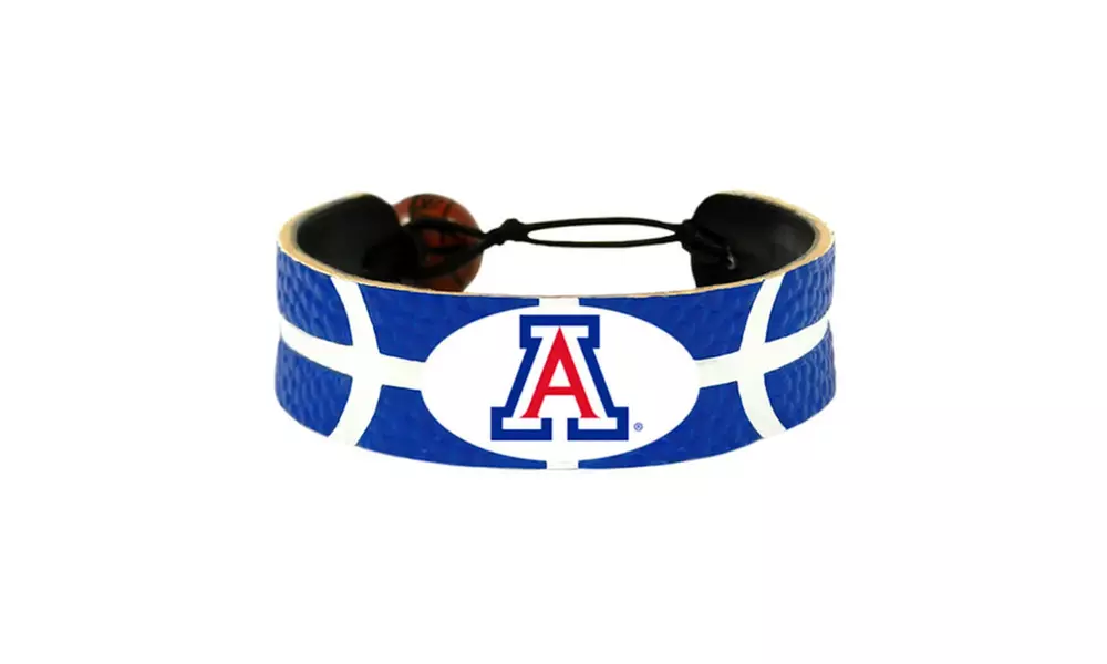 Sports Team Color NCAA Gamewear Leather Basketball Bracelet - Primary Image