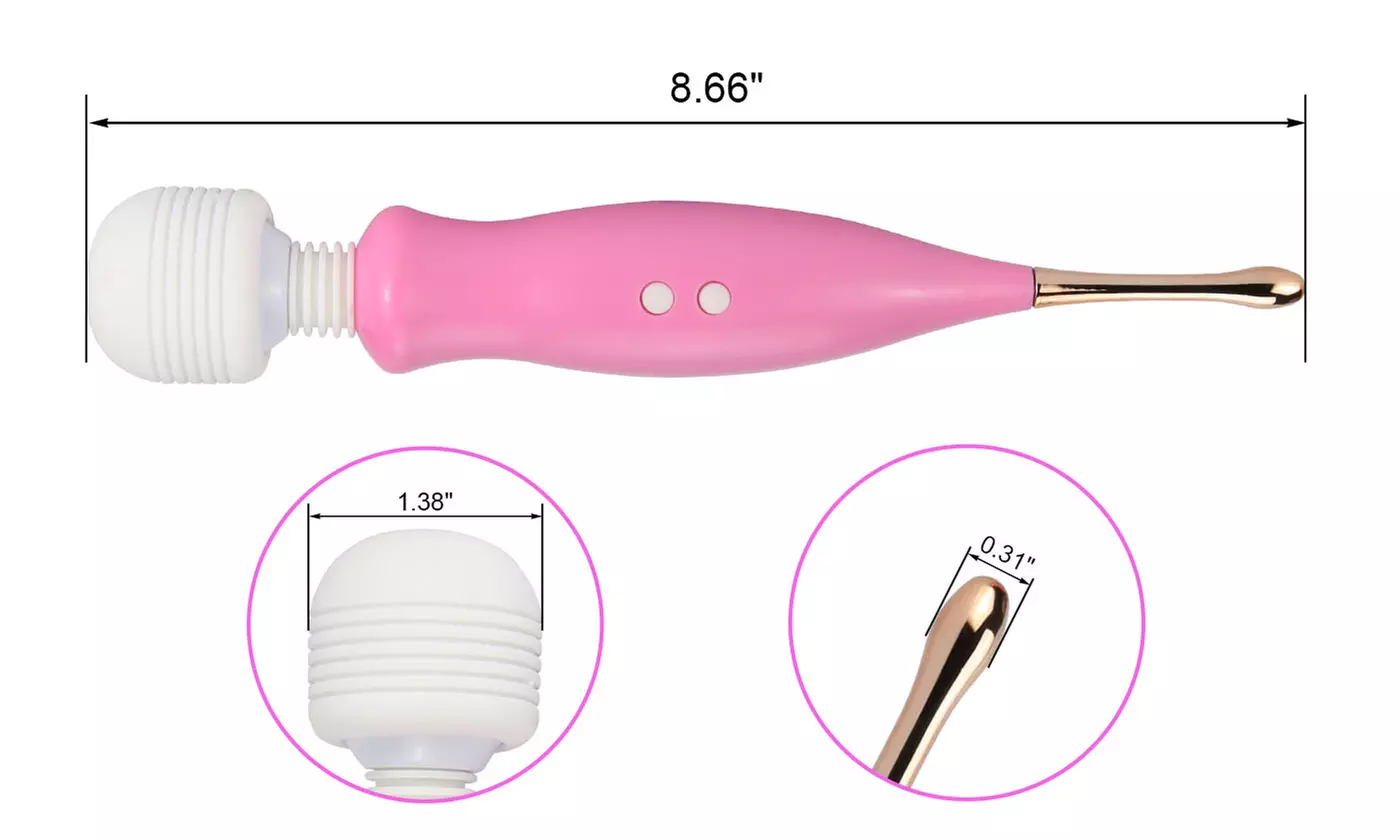 12 Modes Vibrator G Spot Dildo Massager Rechargeable Orgasm Sex Toy 