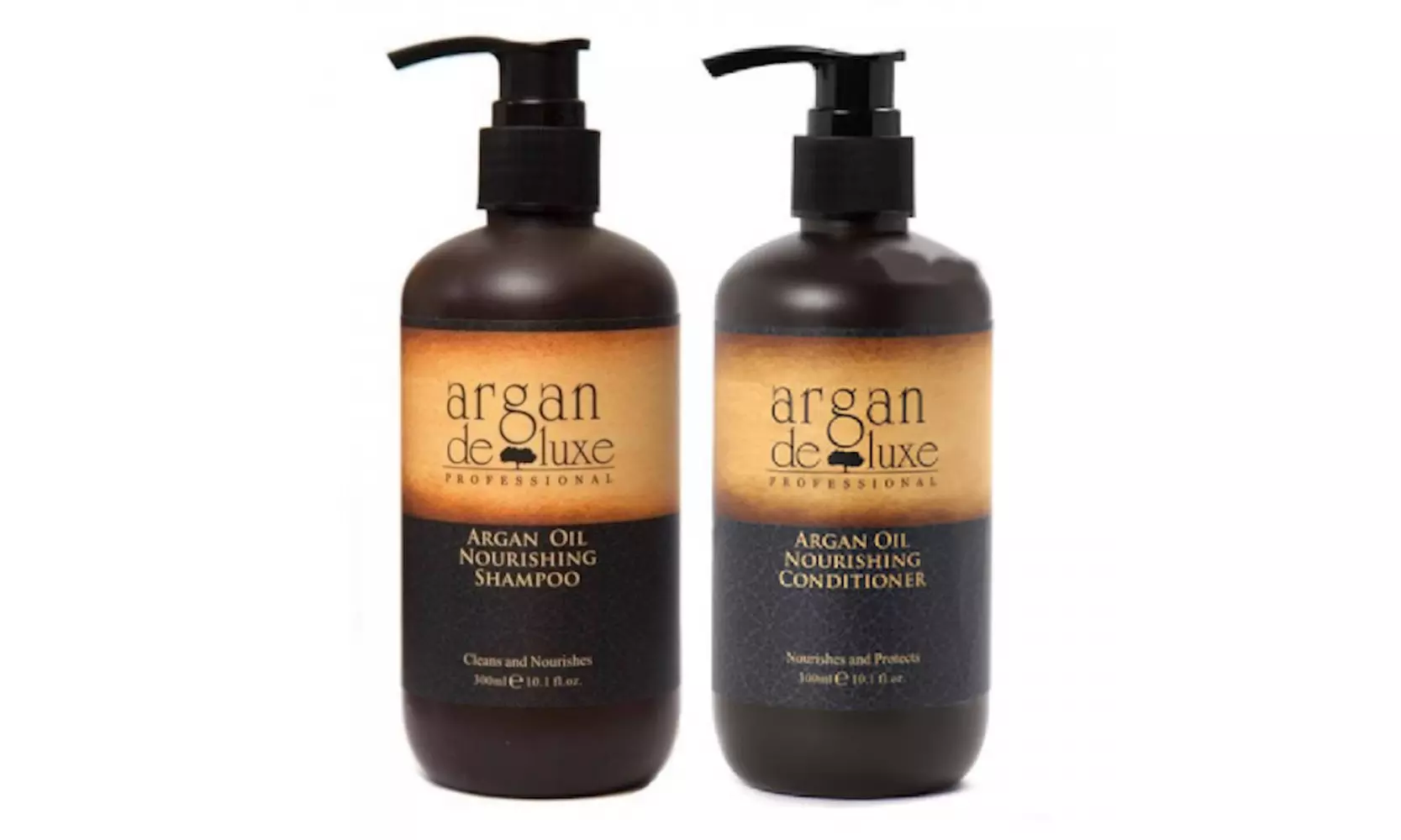 Argan Oil Nourishing Shampoo & Conditioner by Argan Deluxe 300 mL Each - Primary Image