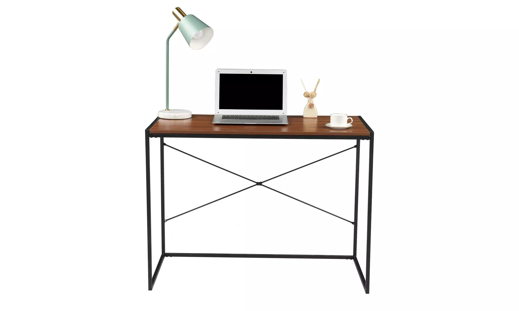 MDF Paste Triamine 100*50*75cm Simple Cross Computer Desk