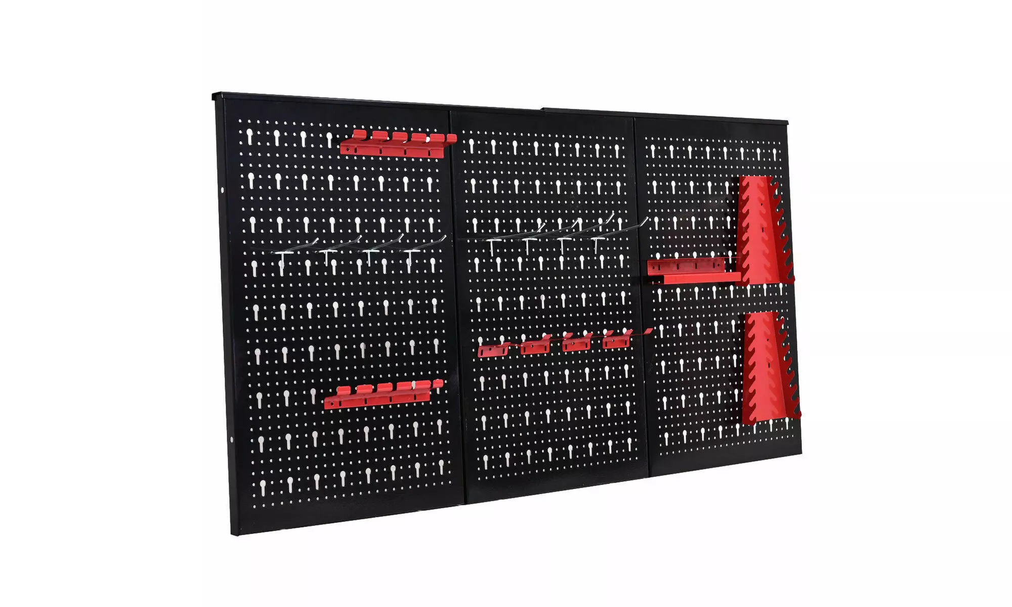 24" x 48" Metal Pegboard Panels Garage Tool Board Storage Organizer Holder Black - Primary Image