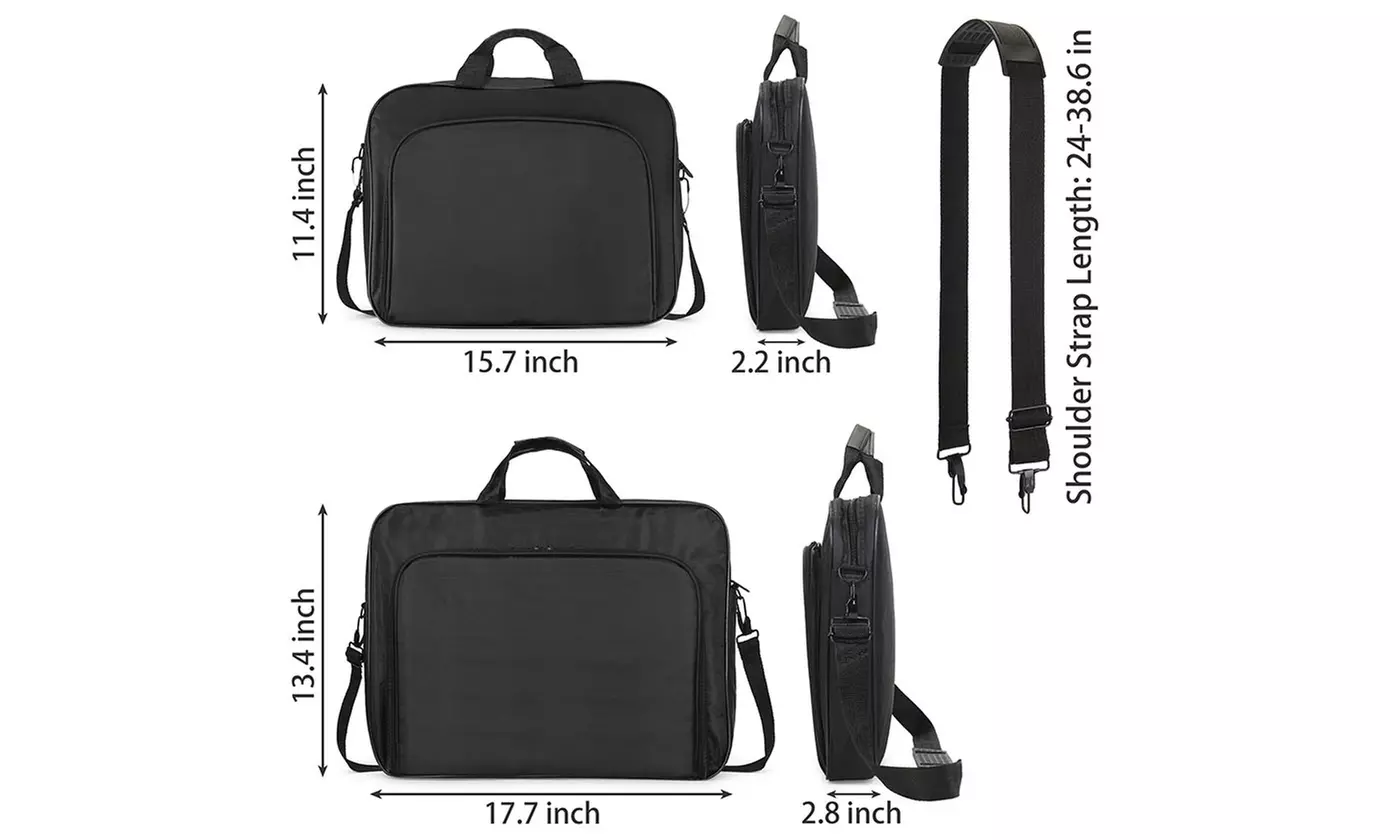 15/17in Laptop Shoulder Bag Padded Computer Tablet Carrying Case for MacBook HP