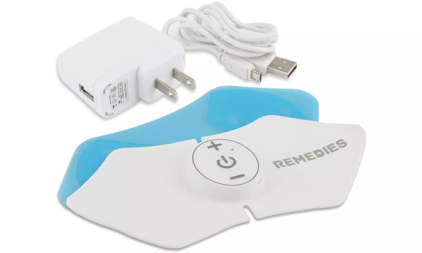 Rechargeable Electronic Tens Unit Muscle Stimulator, Rapid Pain Relief Pad Patch - Primary Image