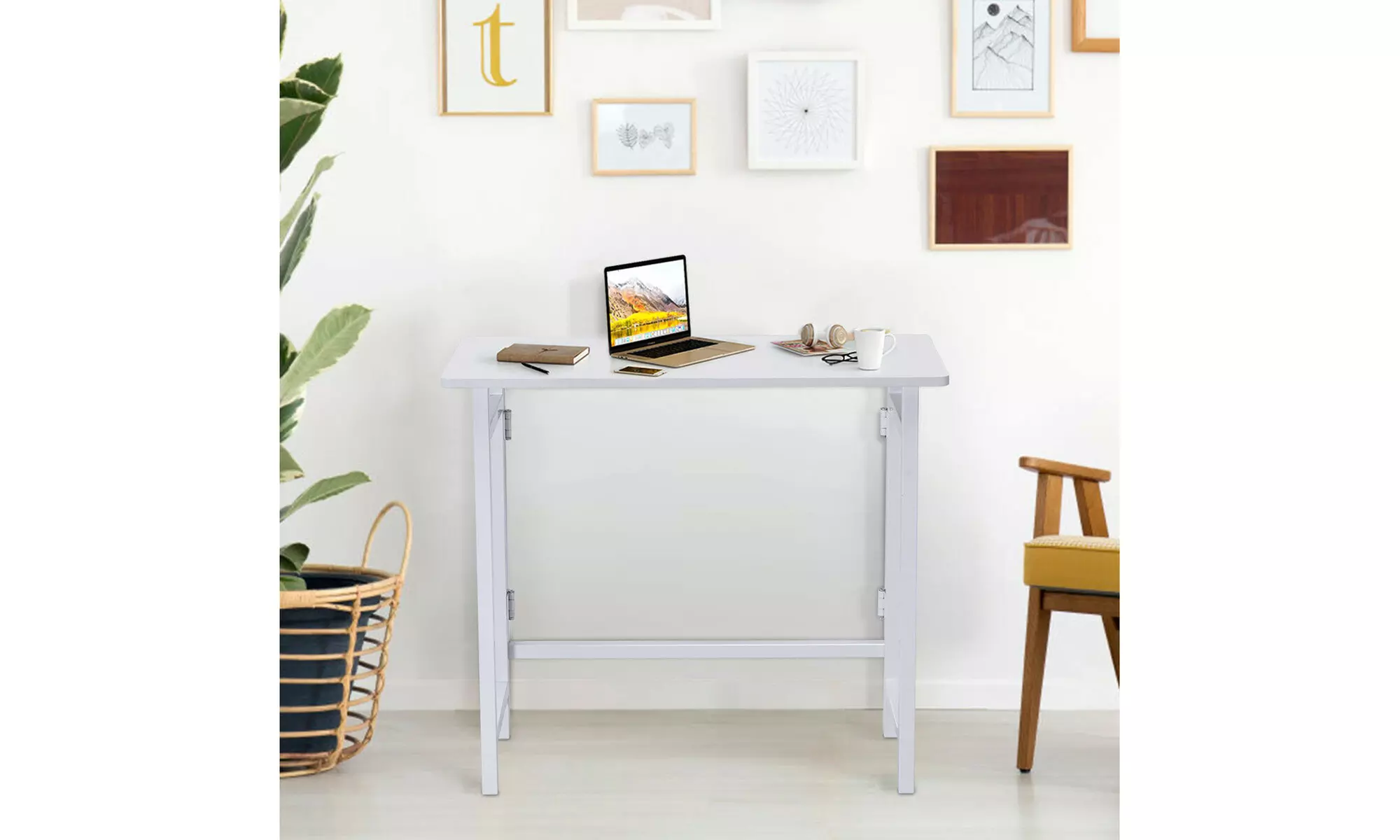 Folding Table Computer Desk PC Laptop Writing Table Home Office Workstation New - Primary Image
