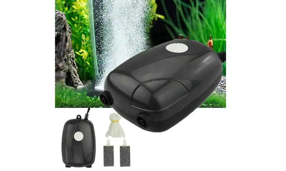 300 Gallon Silent Air Pump Aquarium Large Fish Tank Pump 2 Outlet - Primary Image