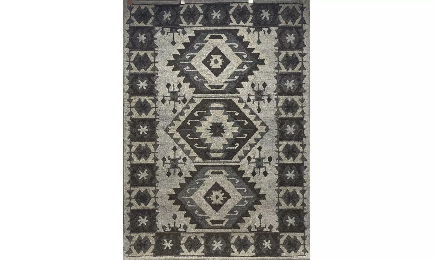 LR Home Western Country Gray and Ivory Southwest 5x7 Or 7x9 Area Rug - Second Medium