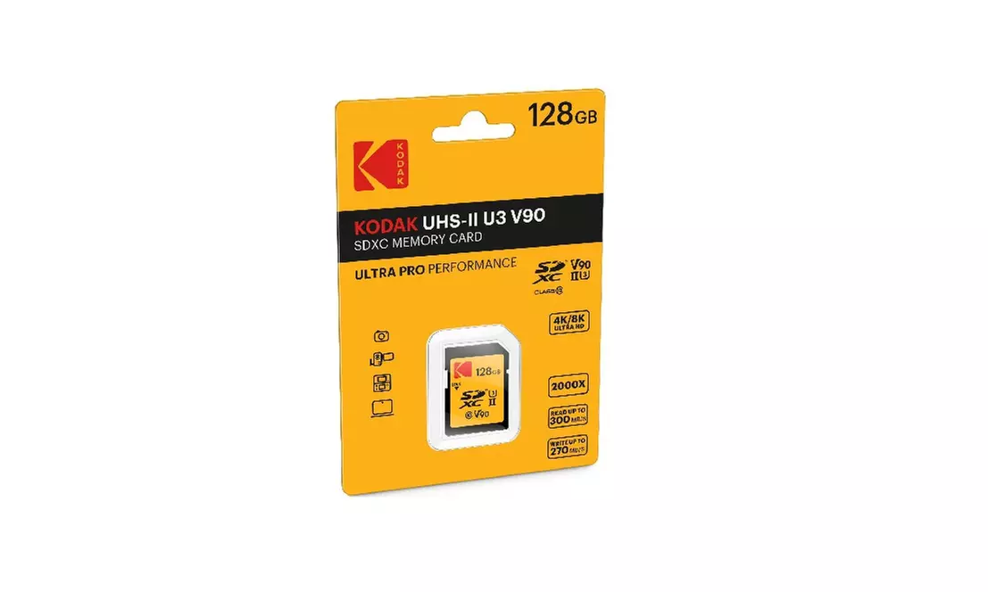 Kodak 128GB UHS-II U3 V90 Ultra Pro SDXC Memory Card - Second Medium