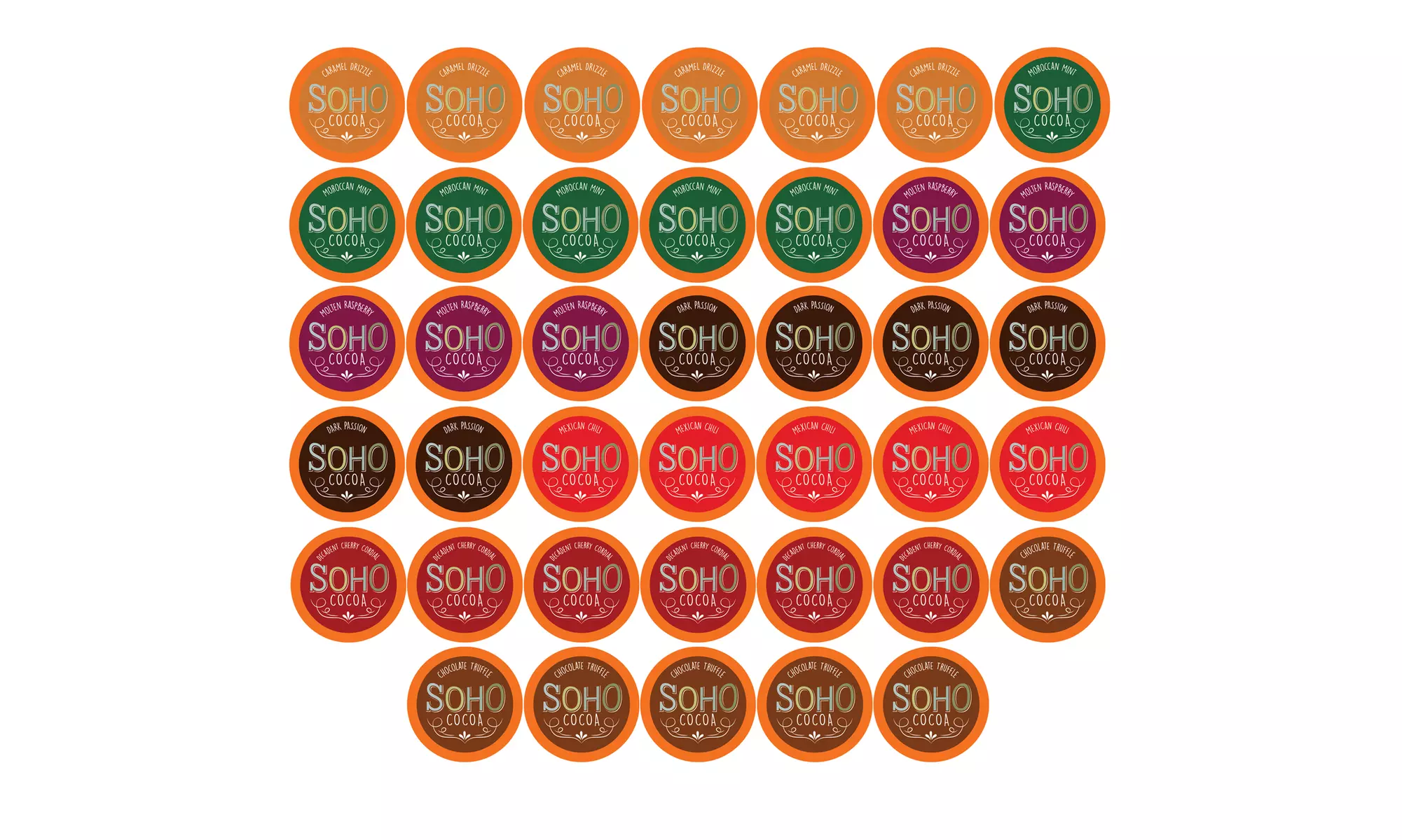 Soho Hot Chocolate Pods for Keurig K-Cup Brewers, 40 and 100 Count - Primary Image