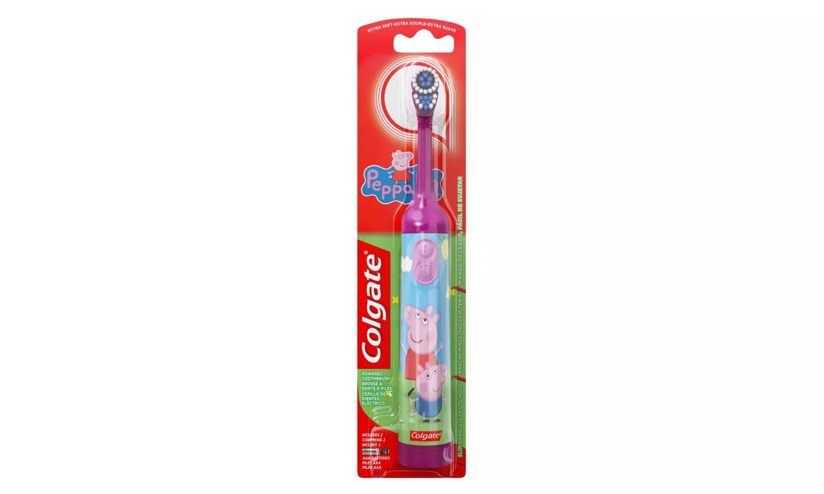 Colgate Kids Peppa Pig Power Toothbrush Assorted Colors  - Primary Image