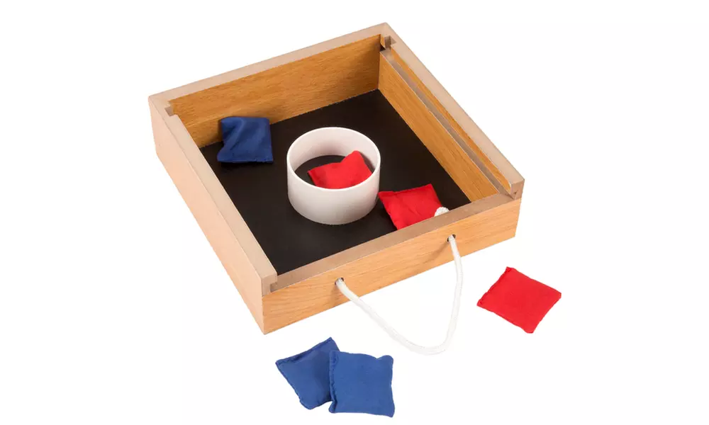 Hey! Play! Tabletop Bean Bag Toss & Magnetic Dart Game Set - Second Medium