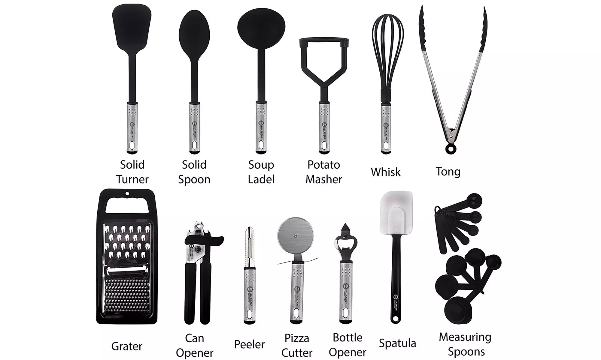 Kitchen Utensils Set - 23 Piece Kitchen Tool Nylon Gadgets Cookware Set - Primary Image