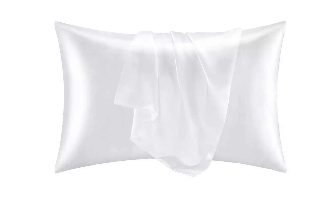 Silk Satin Cooling Pillowcases with Envelope Closure Queen King Size