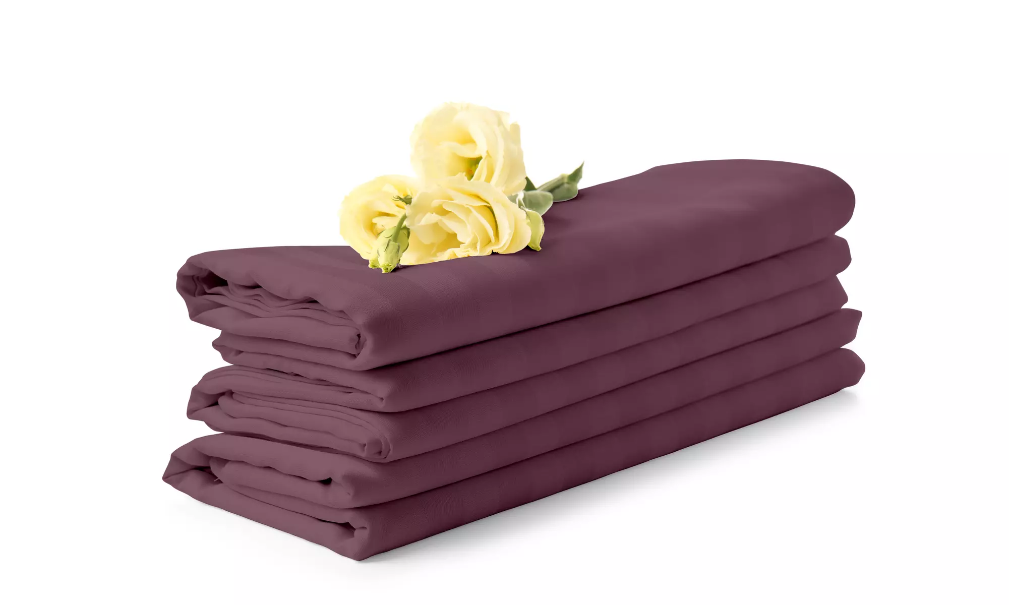 1800 Count Cotton Bamboo Feel Dobby Striped Sheet Set Deep Pockets 4 Piece Set