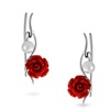 Image 2: Bling Jewelry .925 Sterling Silver Red Resin Rose Freshwater Cultured 