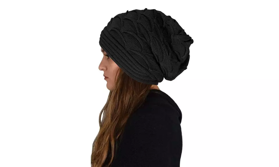 Women's Slouchy Oversized Beanie Hat - Primary Image