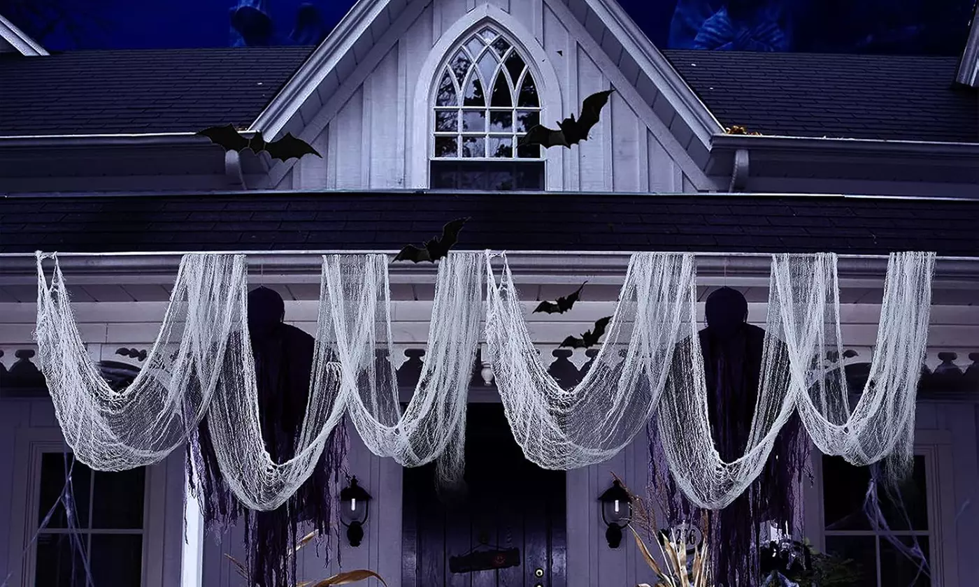 5 PCS Halloween Creepy Cloth Scary Spooky Cloth Creepy Gauze Decorations