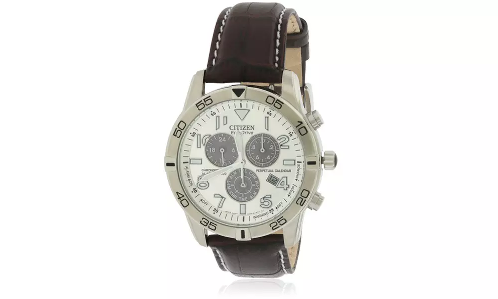 Citizen Eco-Drive Alarm Chronograph Perpetual Mens Watch BL5470-06A - Primary Image
