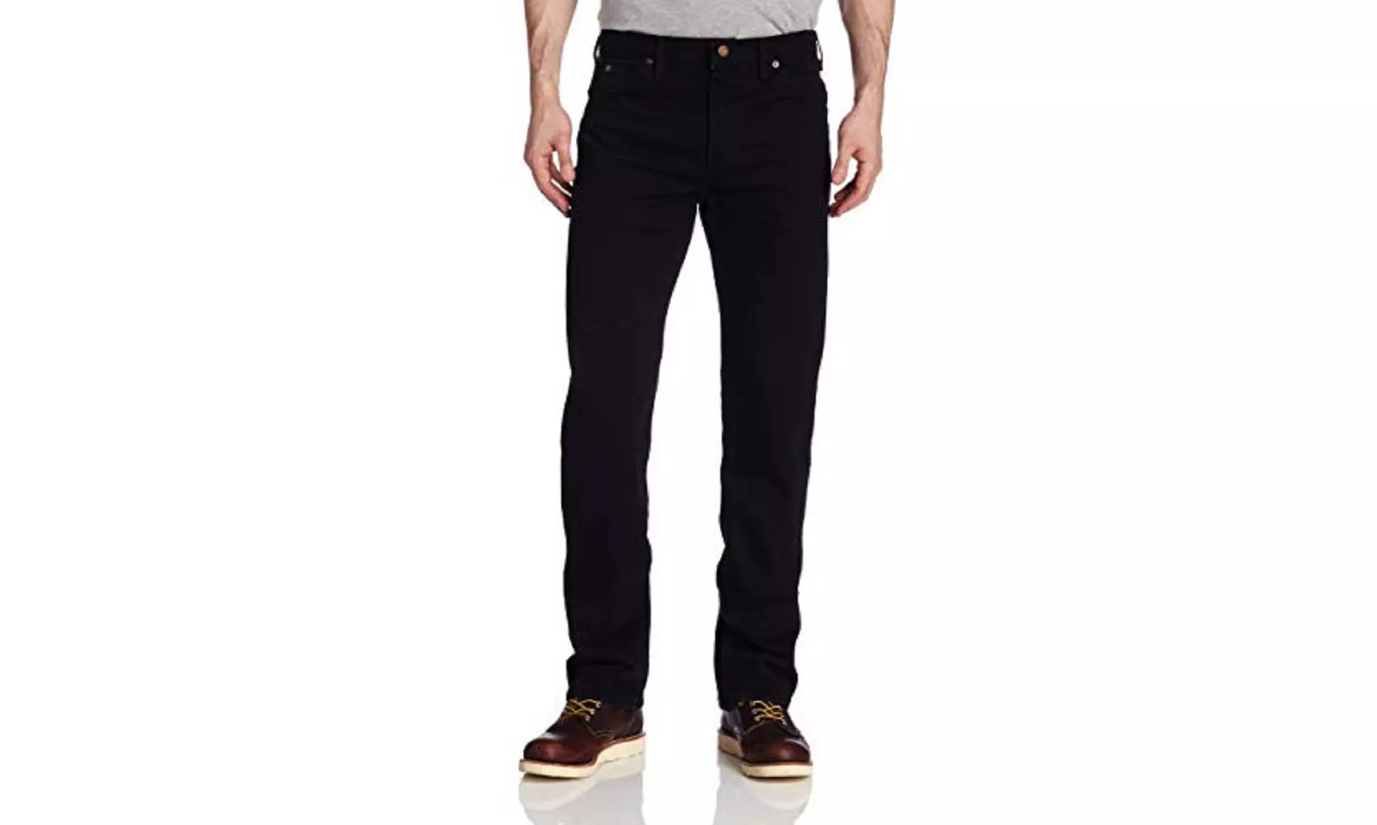 Dickies 14293RBB Mens RBB Regular Straight Fit 6 Pocket Black Jean - Primary Image
