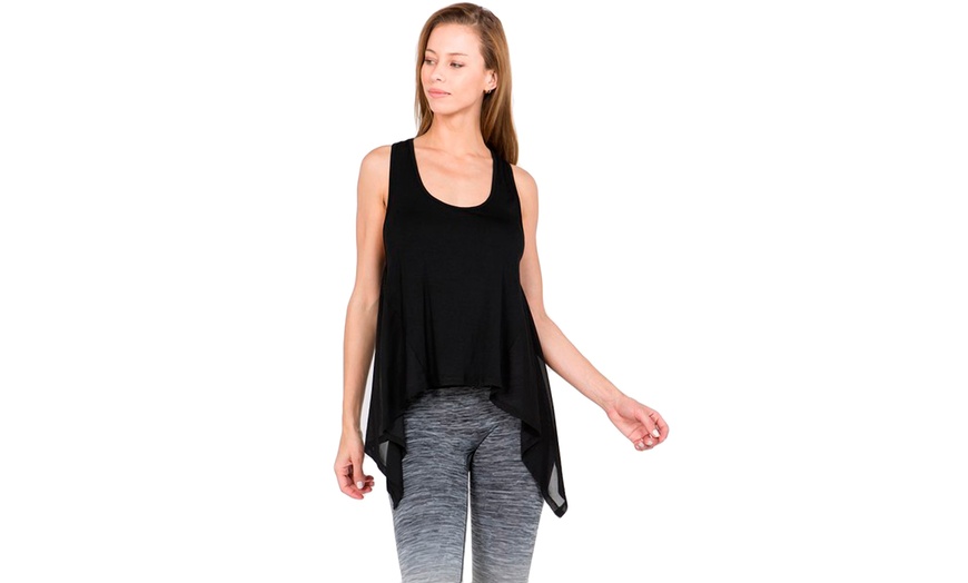 Image 6: Women's Asymmetric Hem Active Top