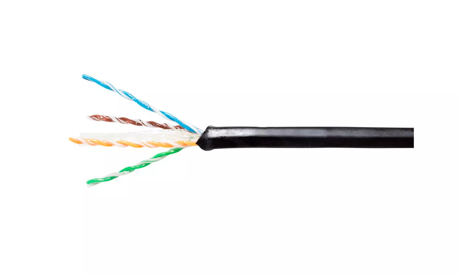 Monoprice Cat6 Ethernet Bulk Cable Stranded, 550Mhz, Outdoor, 23AWG 1000ft Black - Second Medium