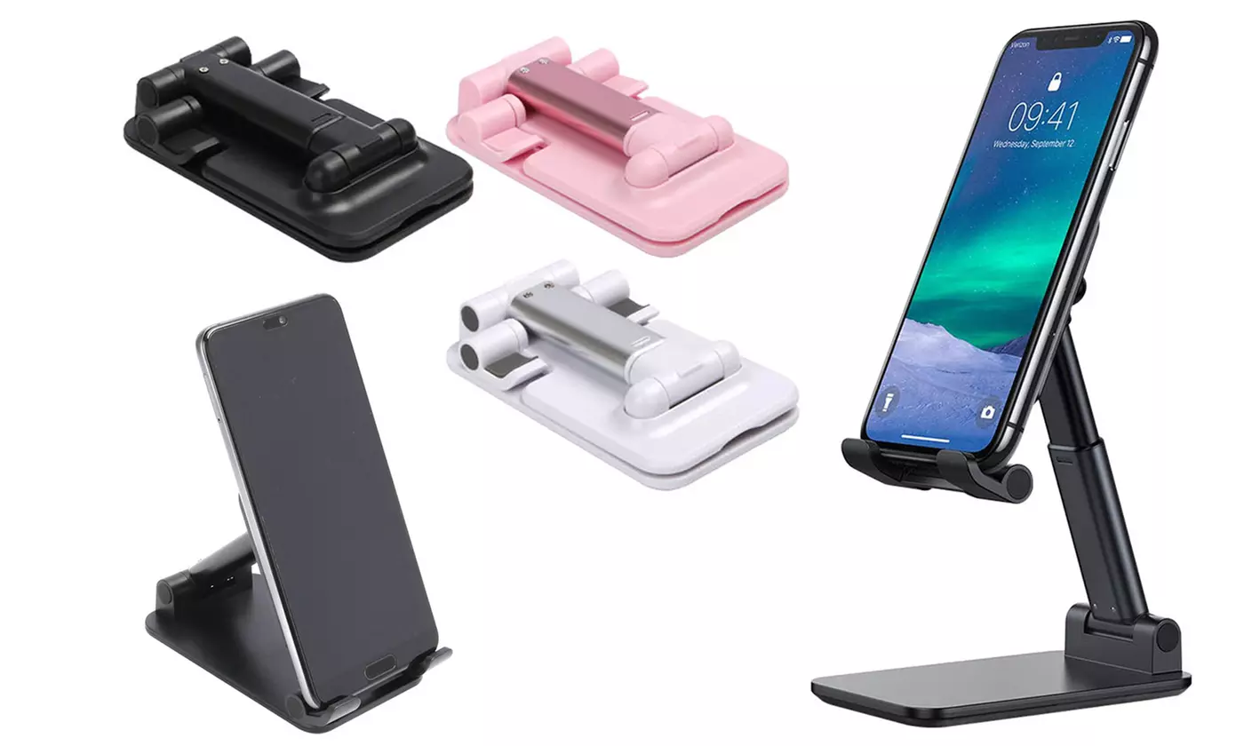 Adjustable Cell Phone Tablet Stand Desktop Holder Mount Mobile Phone iPad - Primary Image