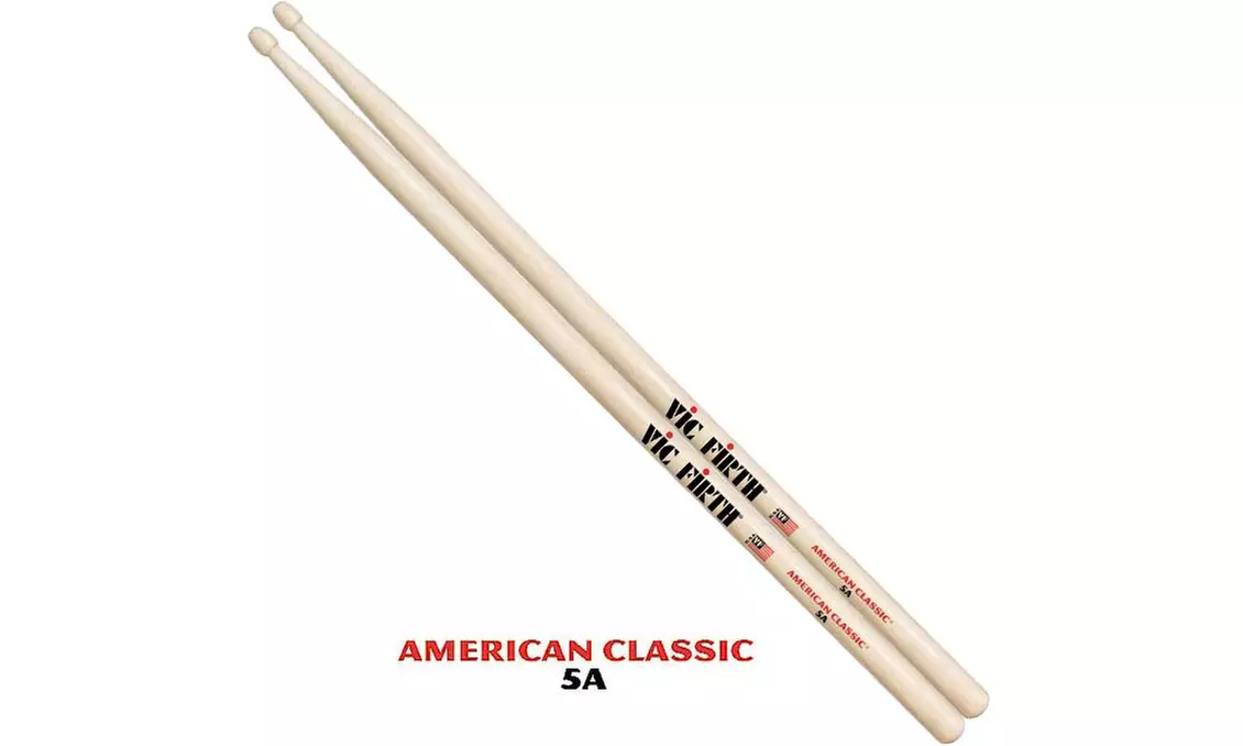 Vic Firth FIRTH5A Hickory Wood Classic 5A Drumsticks - Primary Image