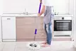 iMounTEK 360 Degree Spin Mop, Stainless Steel Spin Mop Wringer, Microfiber Heads - Second Medium