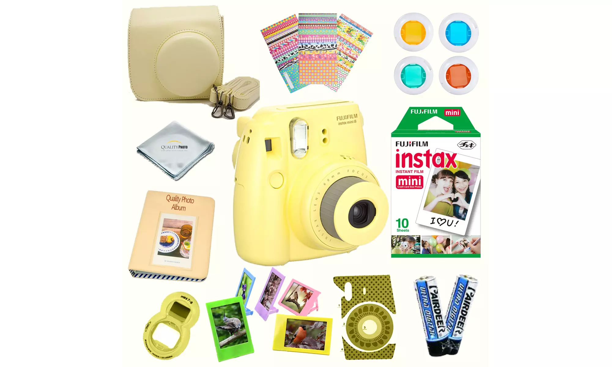 Fujifilm INSTAX Mini 8 Instant Camera plus Films plus Accessory Kit (10 PCS) - Second Medium