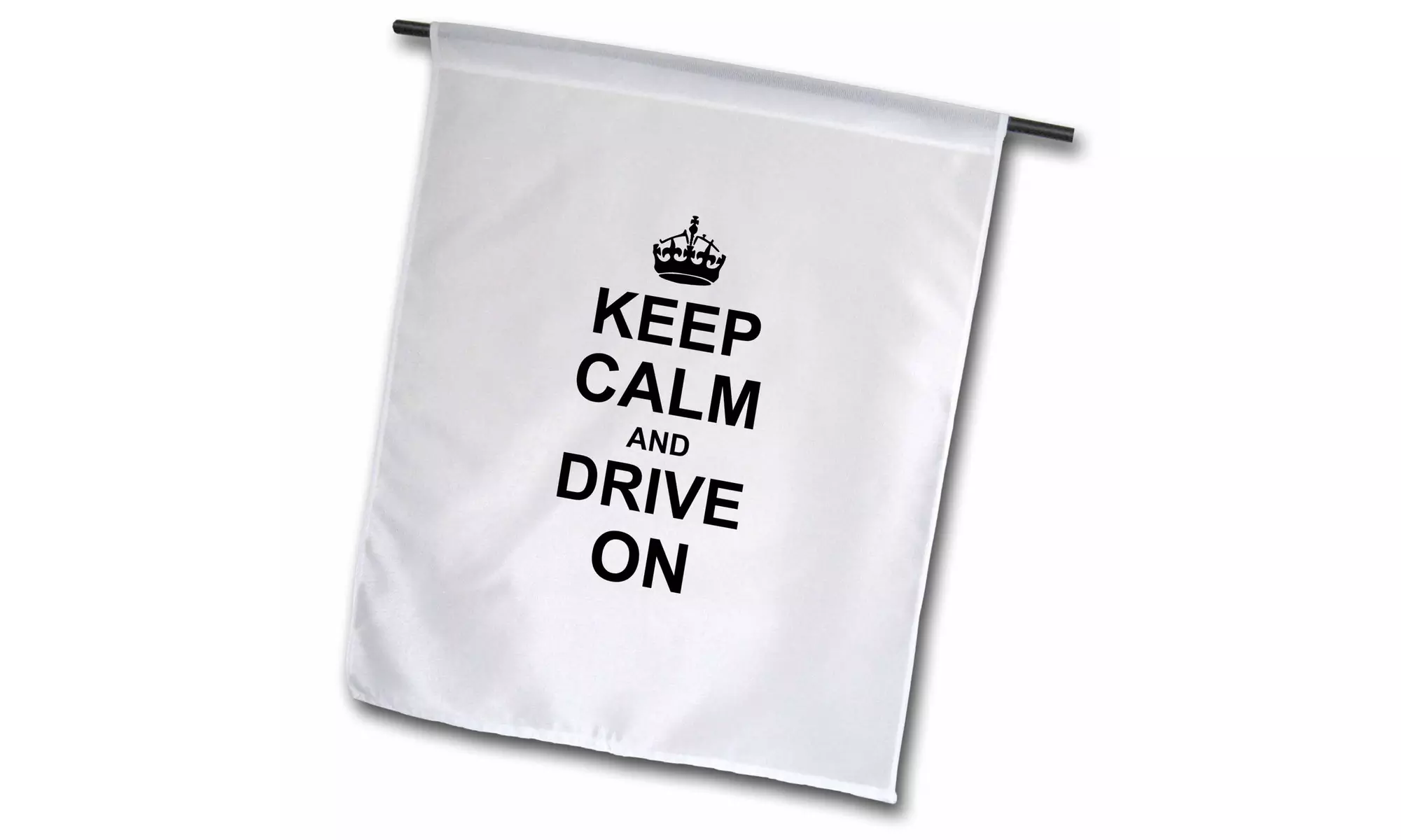  Garden Flag Keep Calm and Drive on - carry on driving - gift for taxi bus race - Primary Image