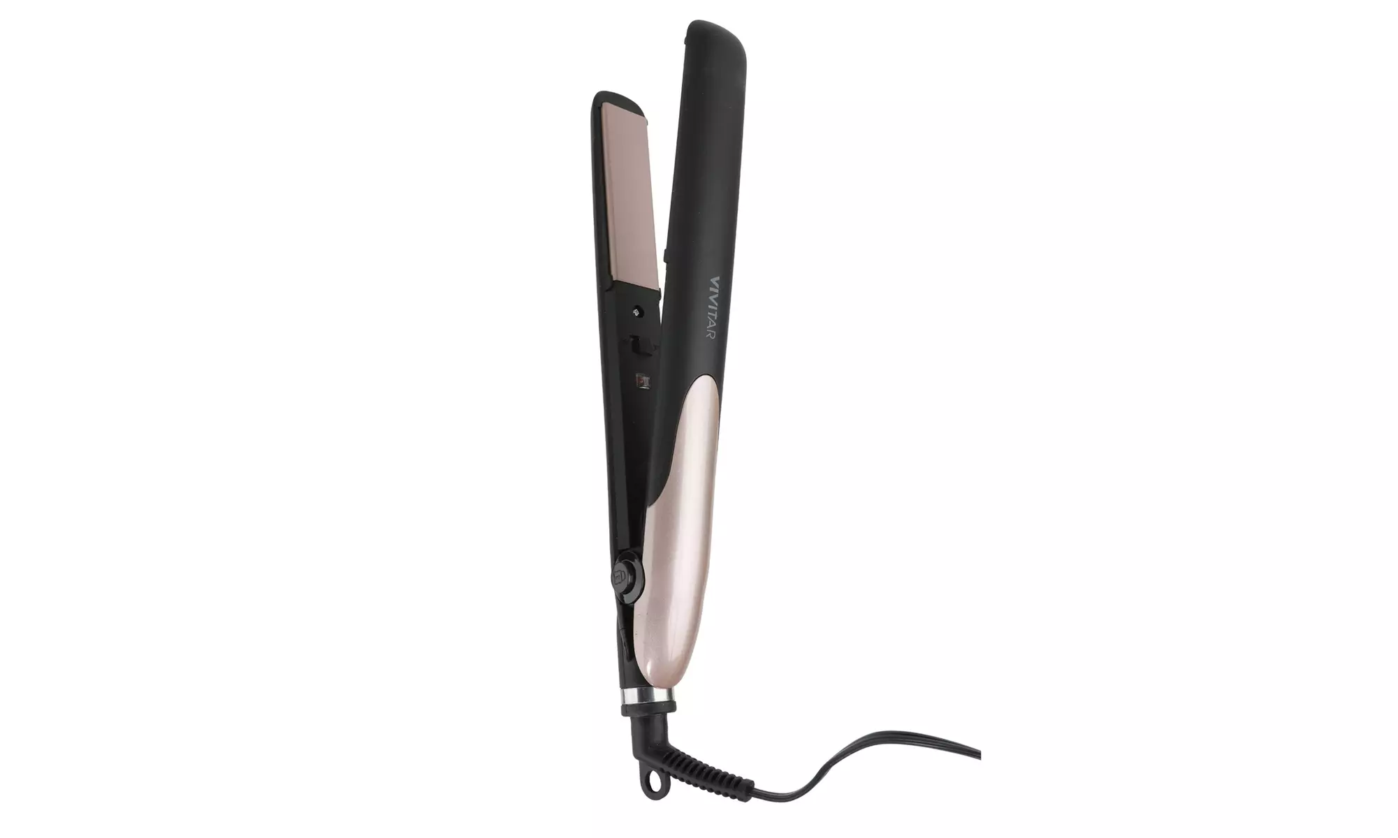 Pure Travel Size Mini Ceramic Flat Iron Duo Set - Standard Size - Rose Gold - Second Medium