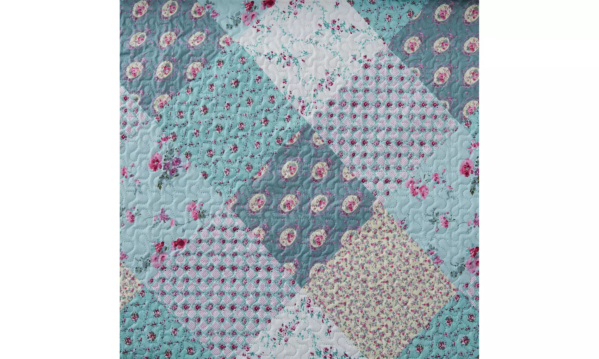 JML 3-Piece Reversible Quilt Set,Home Collection Printed Bedspread With 2 Shams