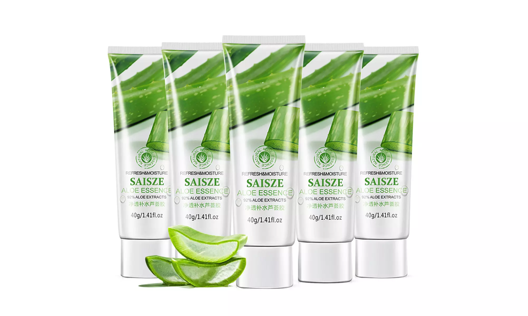Natural Aloe Vera Soothing Gel Moisture Aloe Vera 92% Soothing Gel - 40g - Second Medium