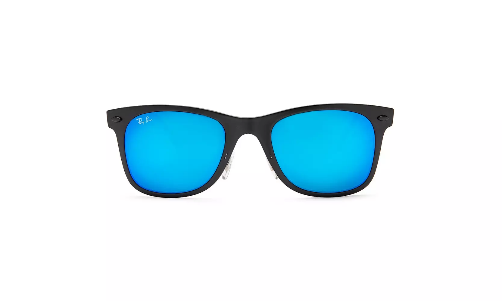 Ray-Ban RB4210 50mm Wayfarer Light Ray Sunglasses (Black/Blue) - Primary Image