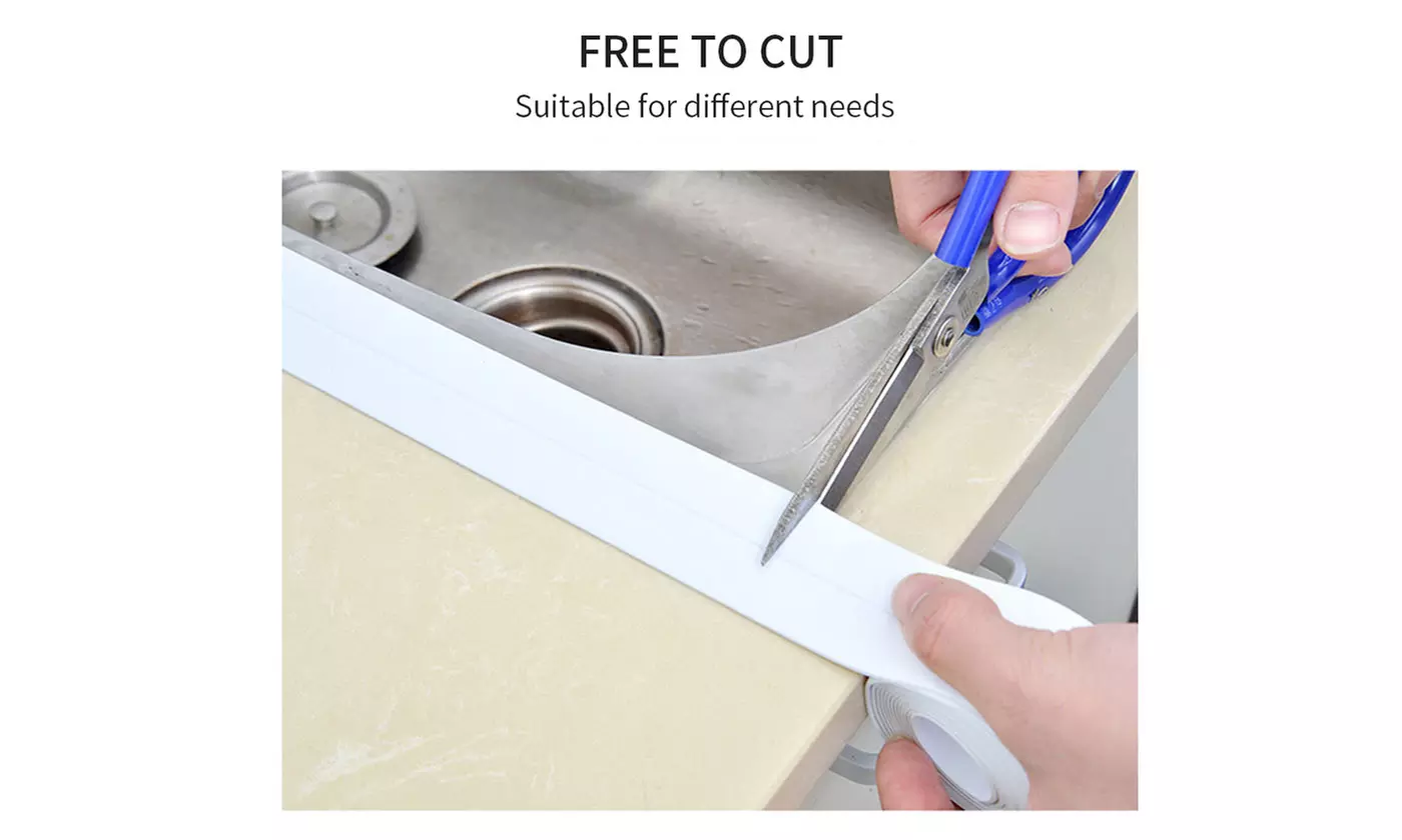 PVC Self Adhesive Caulking Sealing Tape for Kitchen Sink Toilet Bathroom