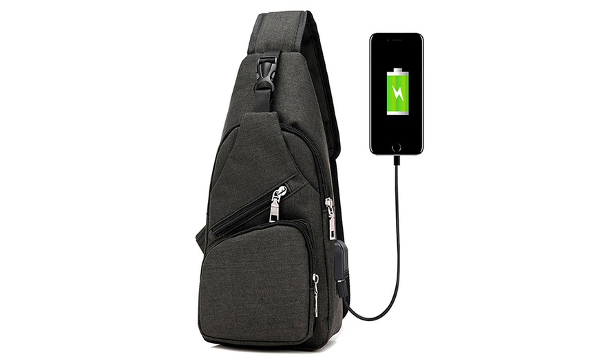 Up To 74% Off on Unisex Crossbody Chest Sling ... | Groupon Goods